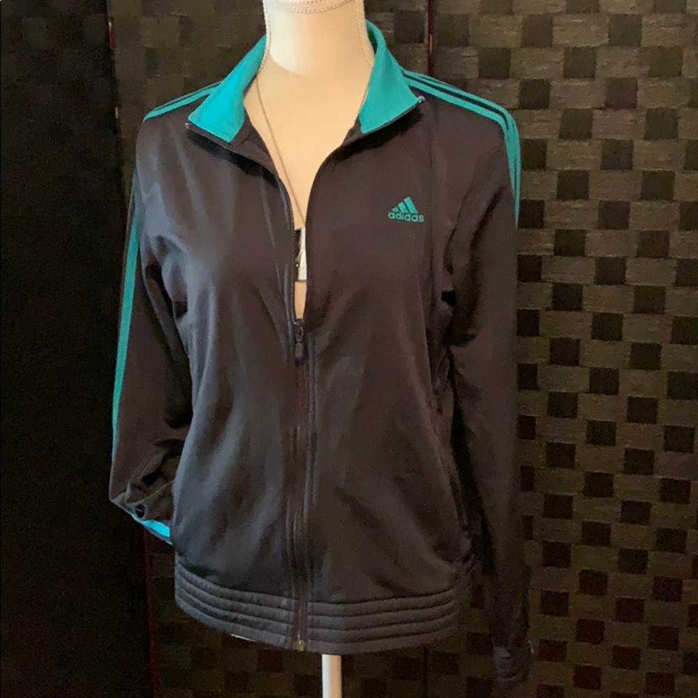 Adidas zip front jacket
